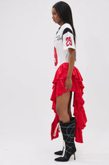 FEMME FOOTBALL JERSEY MINI DRESS