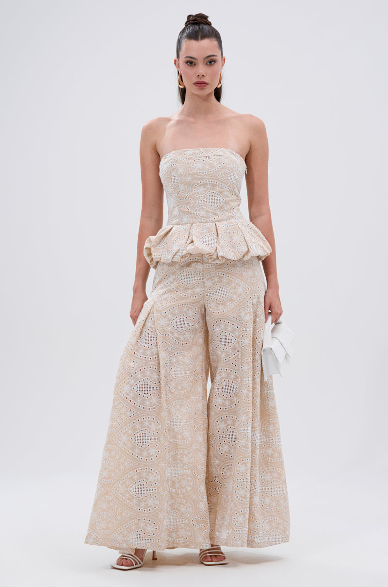 SUMMER TIME BLISS EYELET CORSET