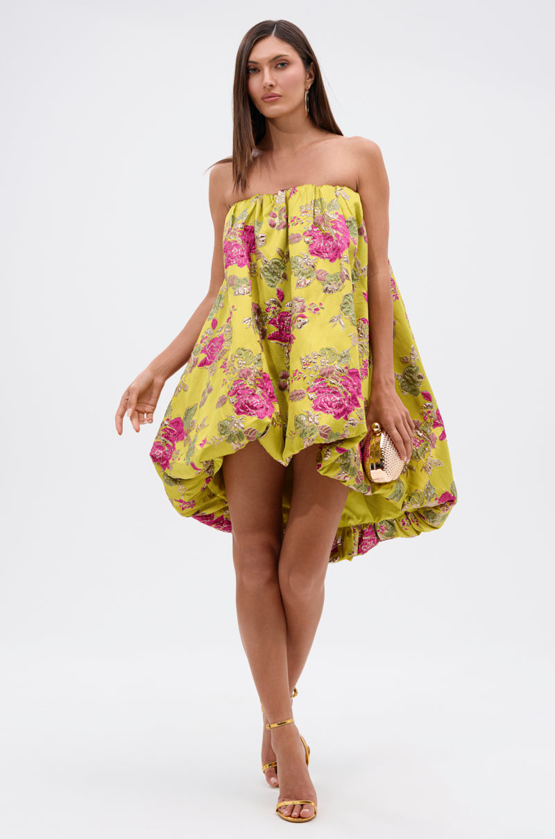 LOVER GIRL BROCADE BUBBLE DRESS