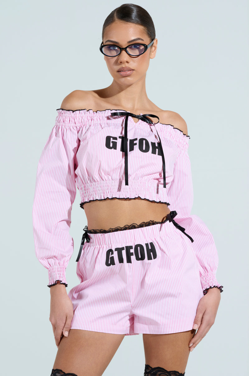 GTFOH OFF THE SHOULDER TOP