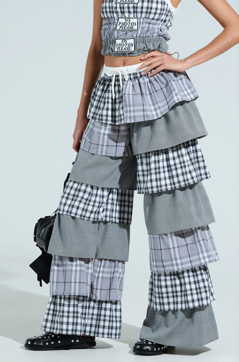 NO PHOTOS PLEASE PLAID PANT