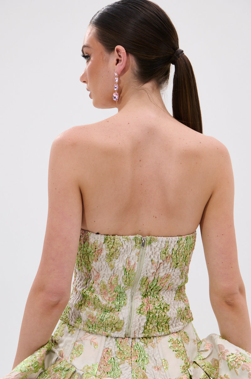 VENETIAN FLORAL BROCADE CORSET