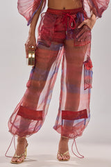 LETS LIVE IN THE MOMENT CHIFFON TROUSER