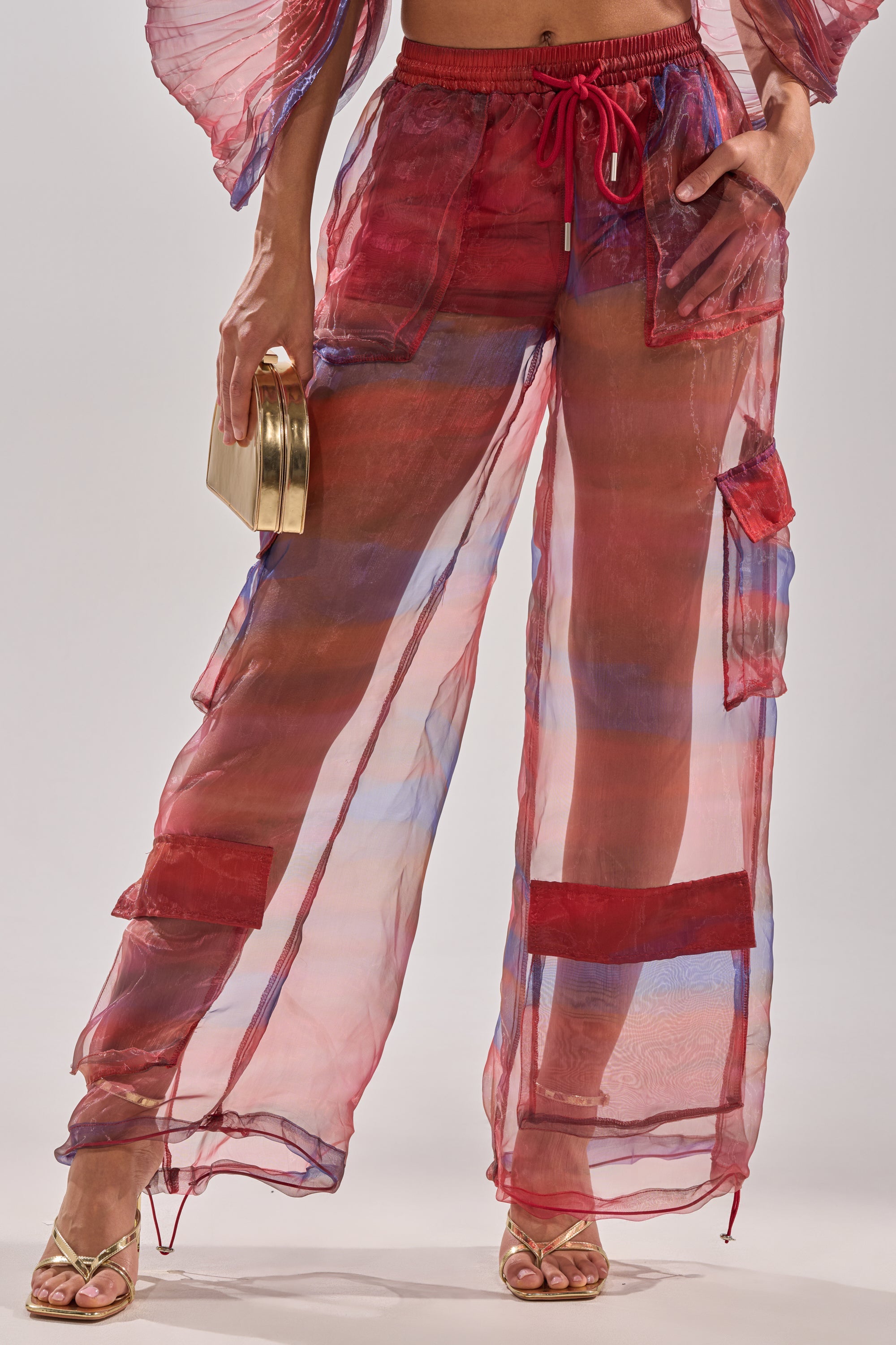 LETS LIVE IN THE MOMENT CHIFFON TROUSER