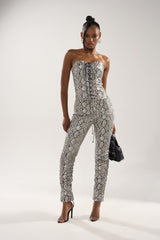 SNEAKY LITTLE SNAKE TROUSER  WITH LACEUP ON BUTT