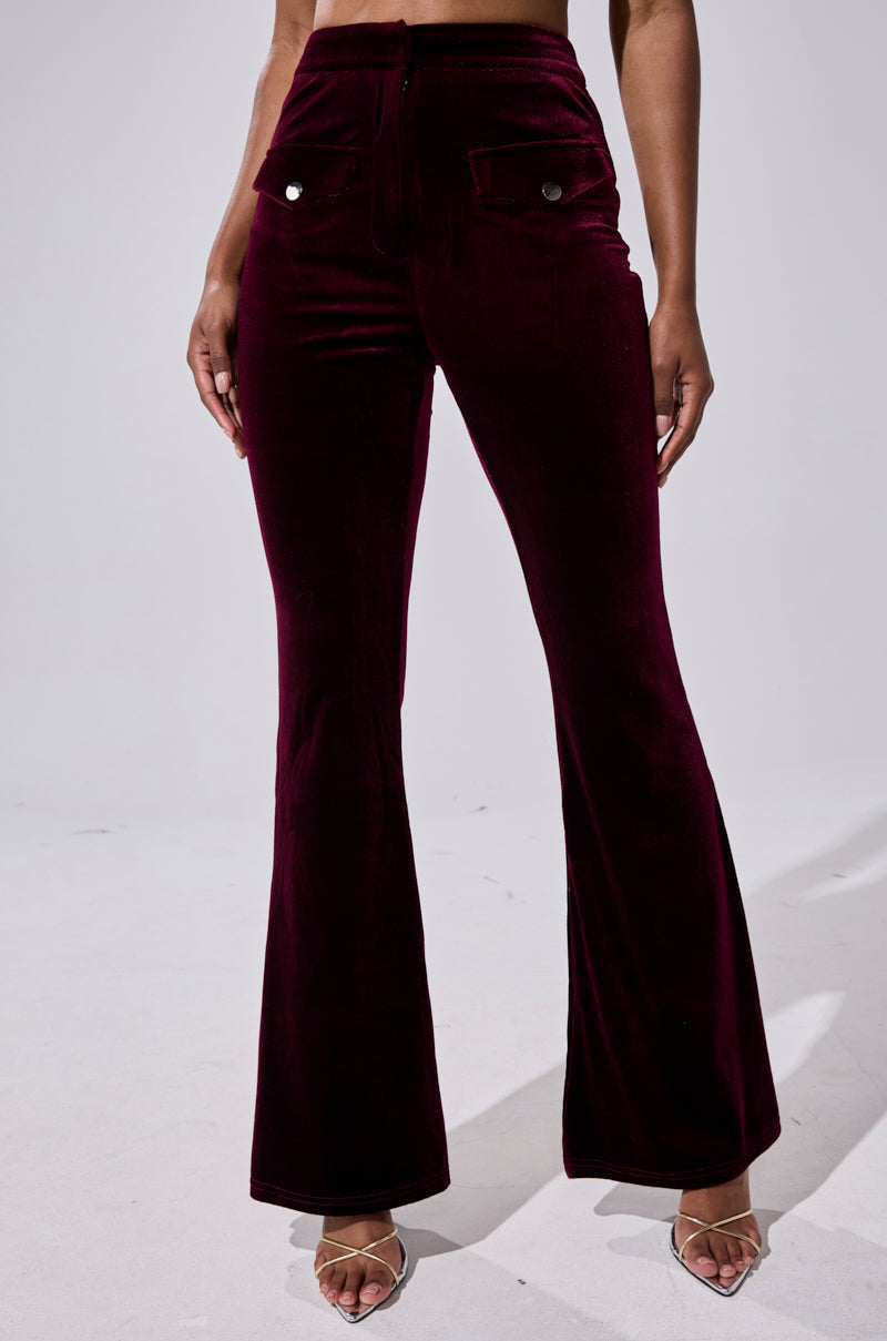 RUBY ROSE VELVET TROUSER