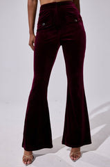 RUBY ROSE VELVET TROUSER