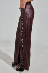 TEMPTATION'S BEST FRIEND PANT IN BURGUNDY