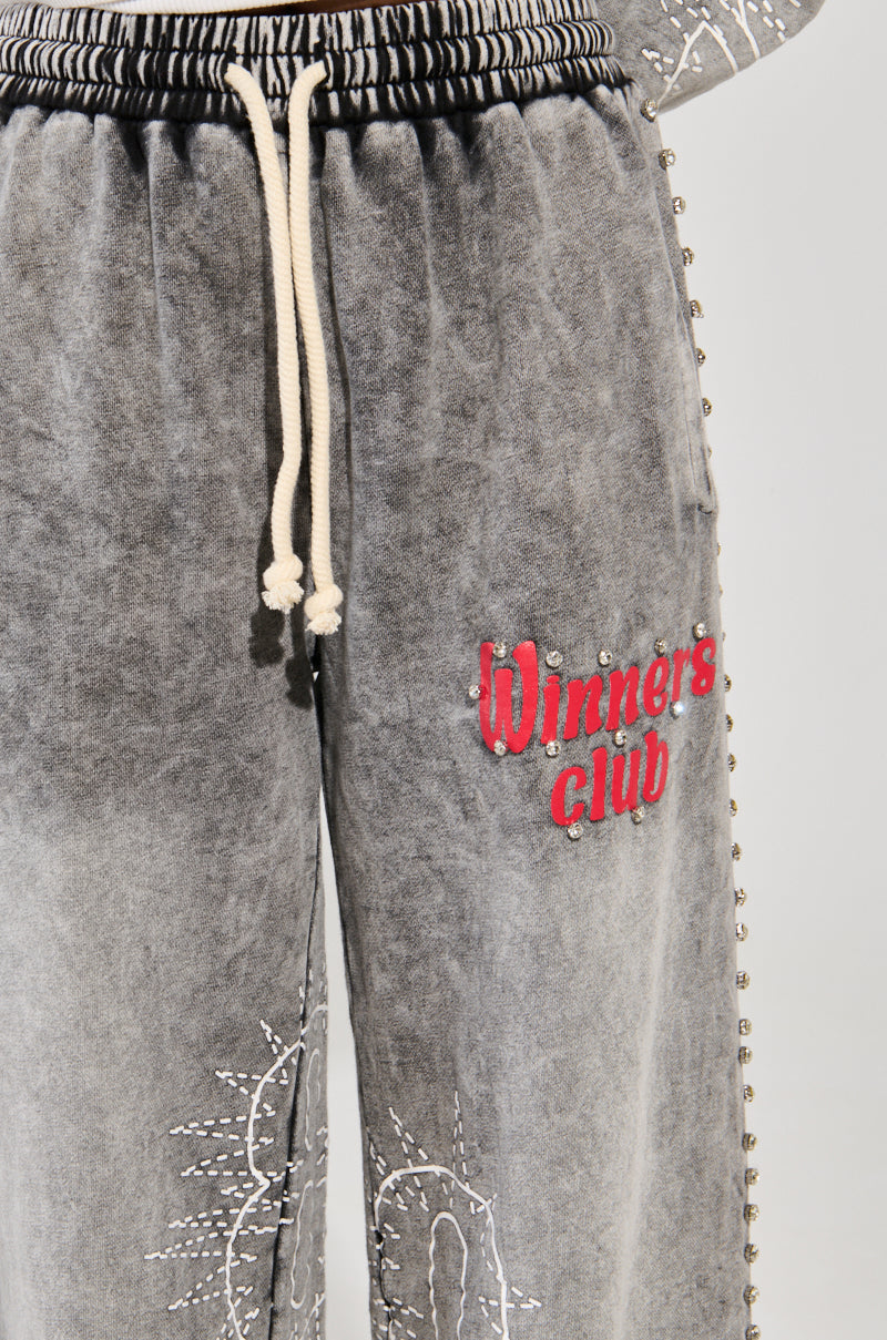 WINNERS CLUB WIDE LEG JOGGER