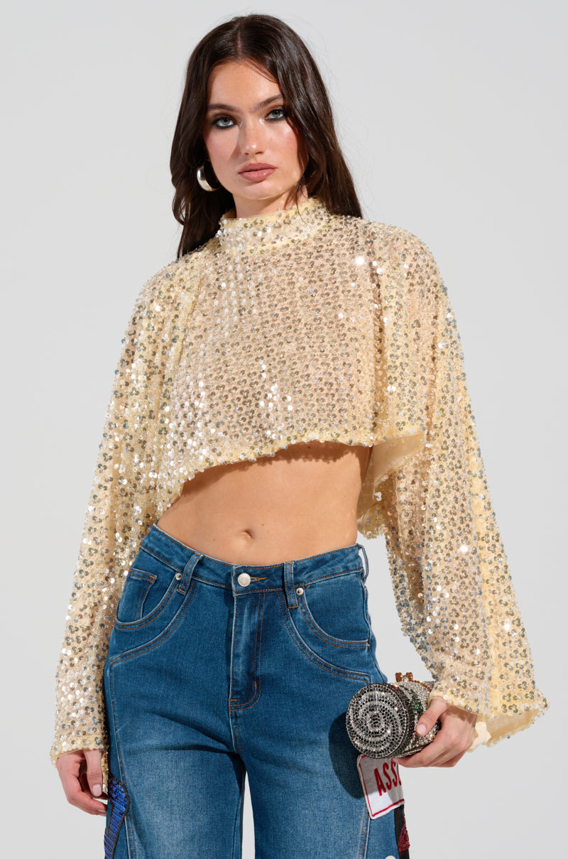 SLYLINE SEQUIN BLOUSE