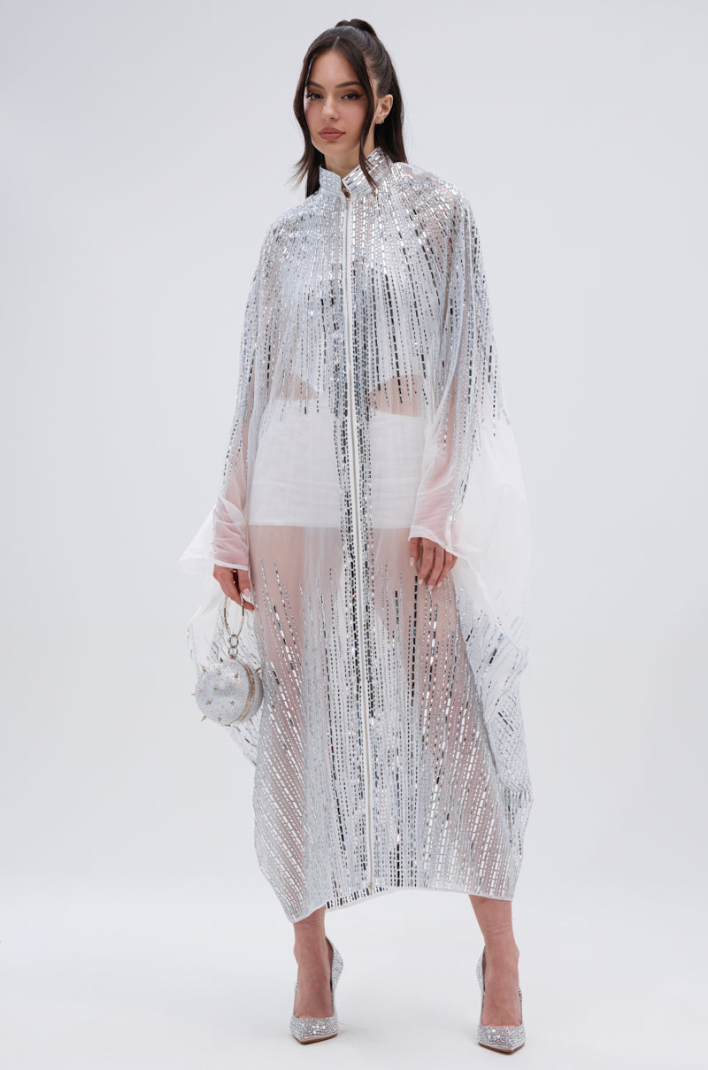 SPARKLE AND SHINE BLOUSE IN WHITE