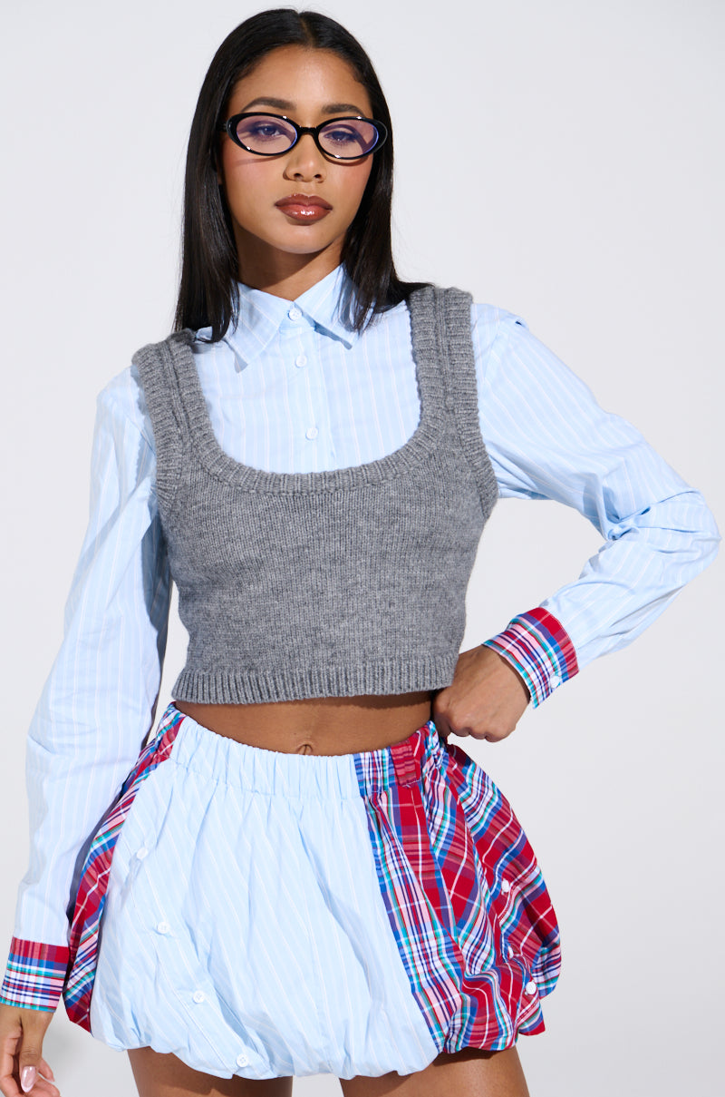 LAURA TWO FOR ONE BUTTON UP SHIRT