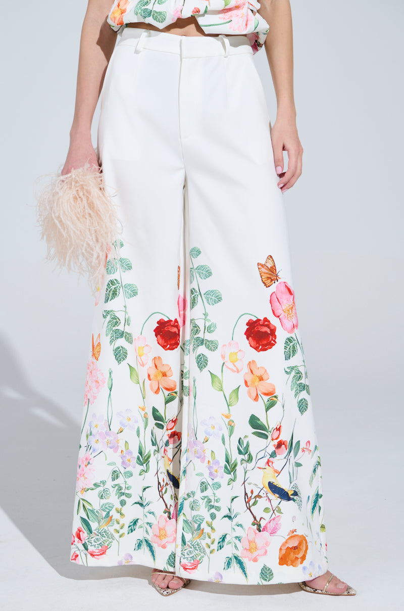 IRIS FLORAL TROUSER