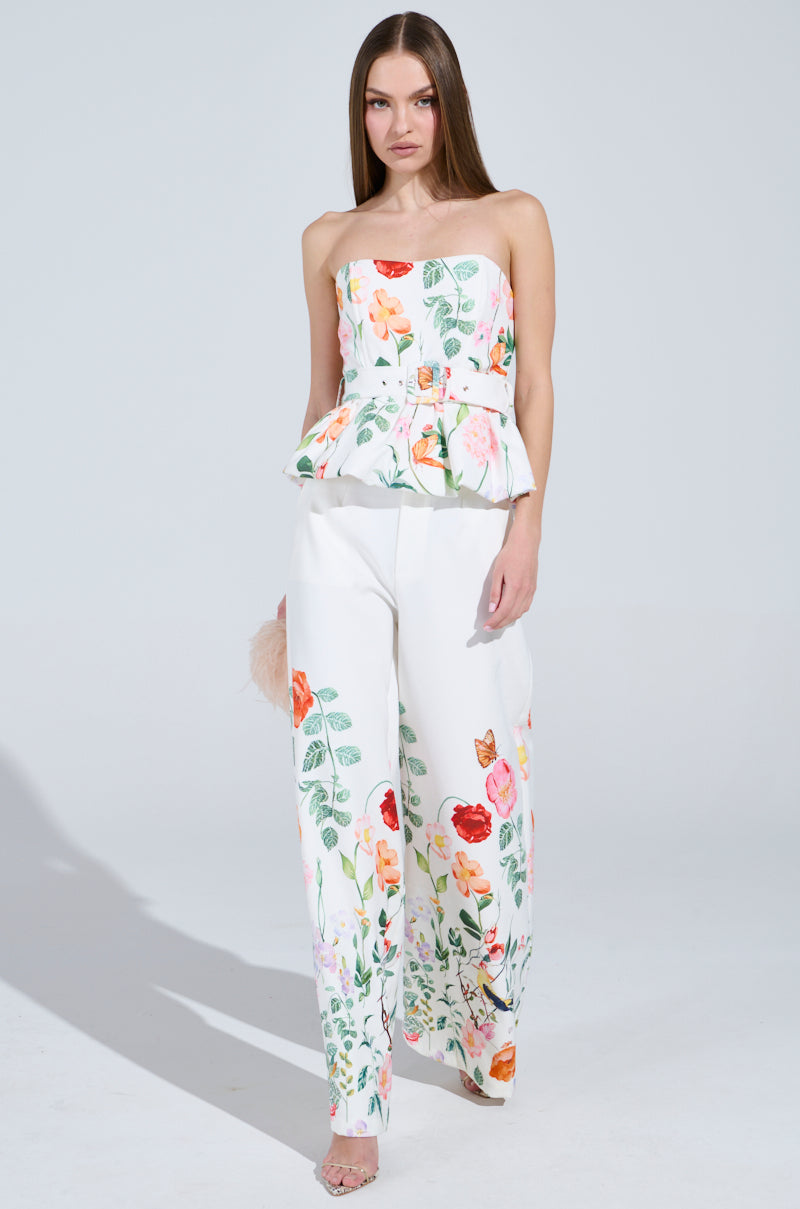 IRIS FLORAL TROUSER