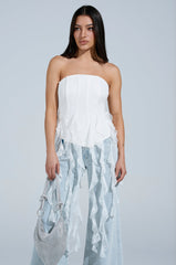 BELLE OF THE BALL LACE TRIM CORSET