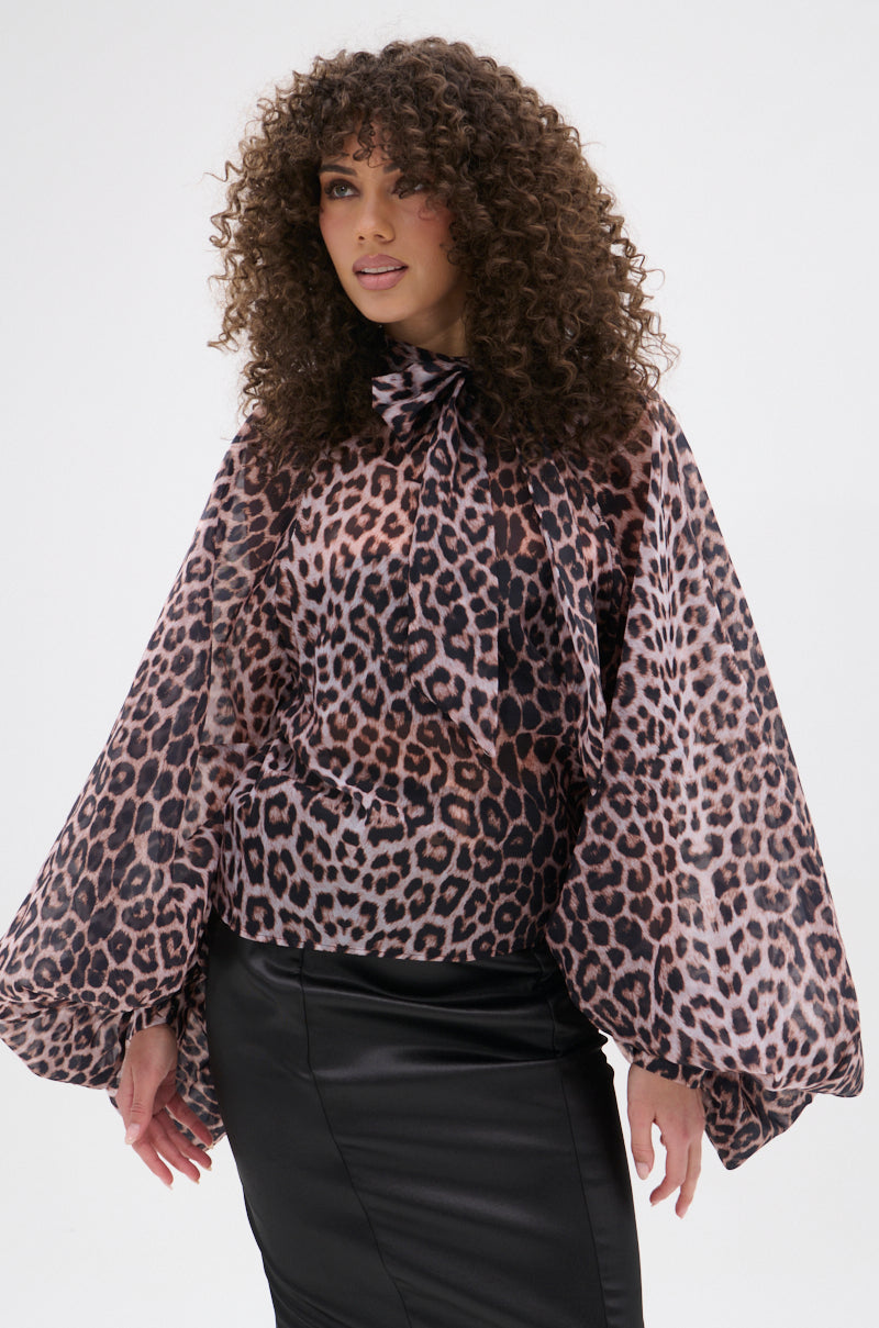 ROXY CHEETAH BLOUSE