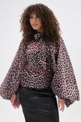 ROXY CHEETAH BLOUSE