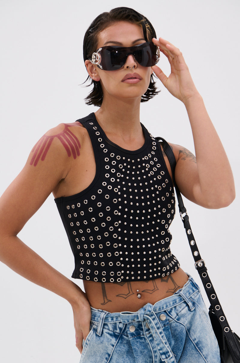 JANE GROMMET TANK TOP