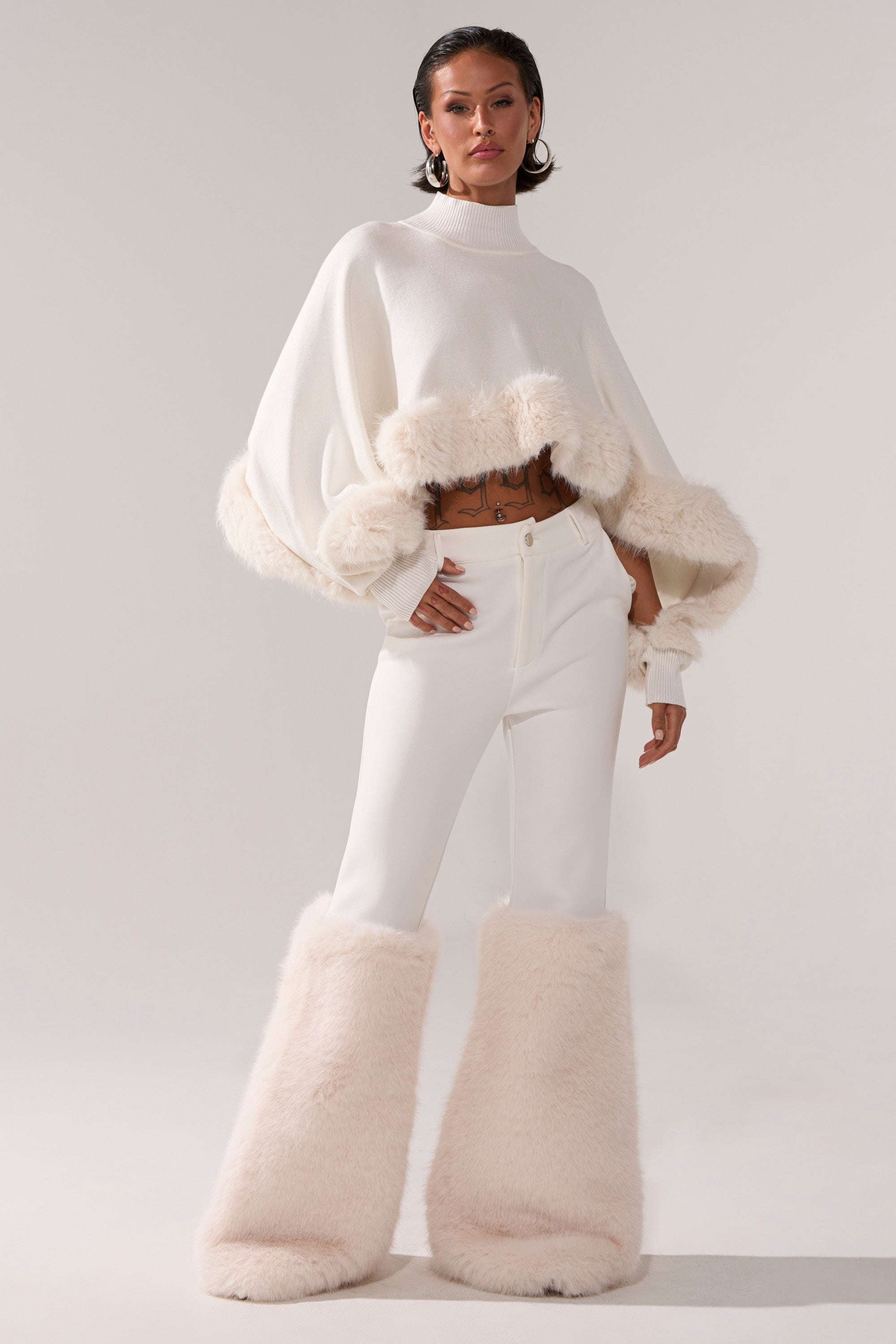 SNOW BUNNY TROUSER WITH FUR CUFF