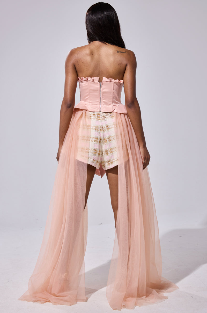 HIGH TEA TULLE TRIM CORSET