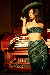 HOTTEST GIRL IN THE CLUB SEQUIN BANDEAU