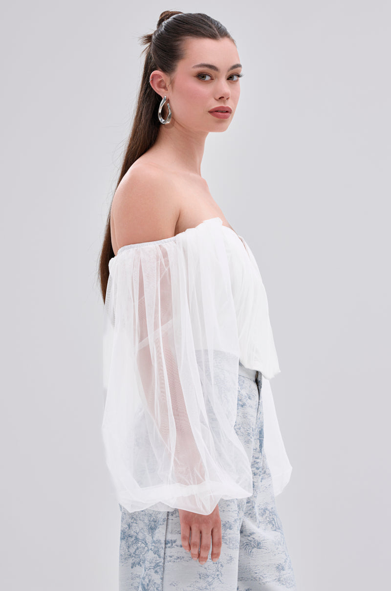 FLY WITH ME CORSET TOP IN WHITE