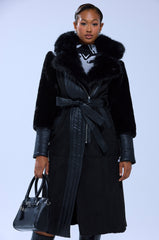 GOODIE MIXED MEDIA COAT