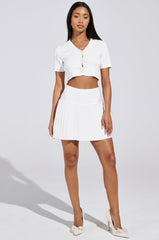 LEMONY EMILY BUTTON DOWN TOP IN WHITE