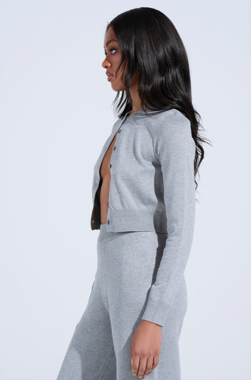 COZY LUXE CREW NECK CARDIGAN