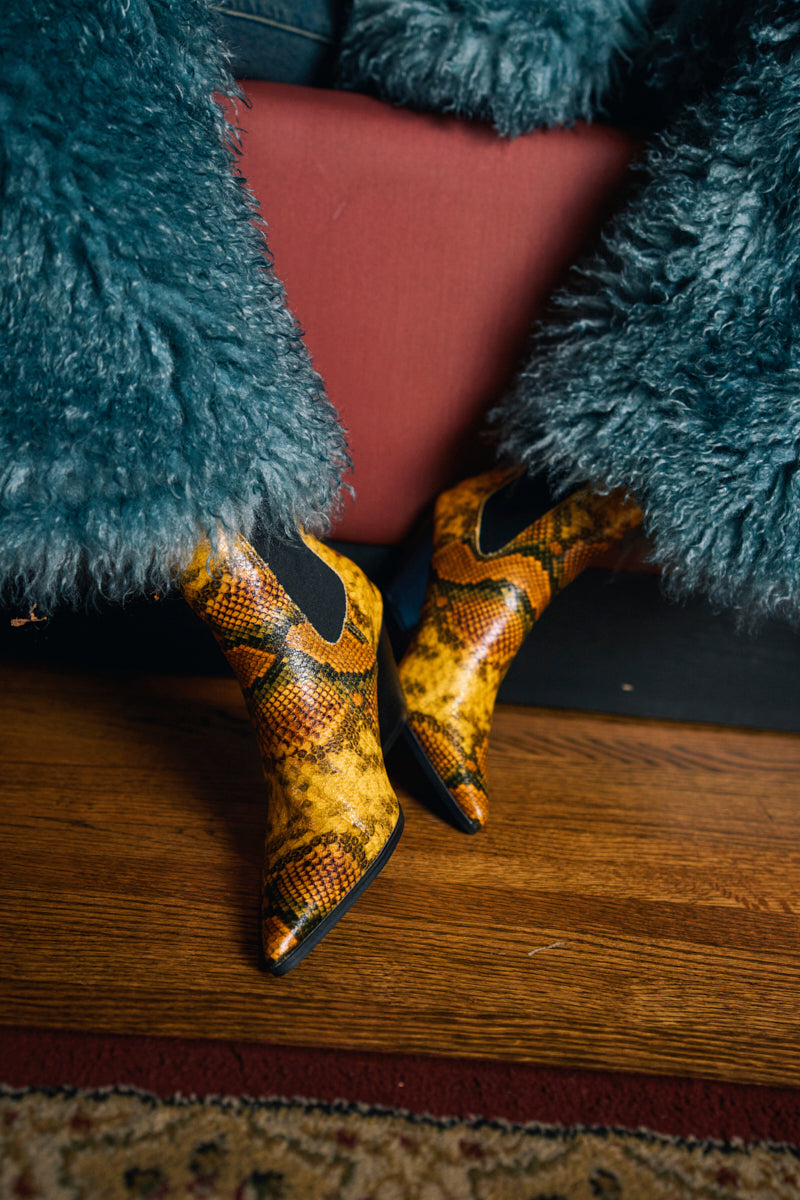 AZALEA WANG HENDERSON YELLOW CHUNKY BOOTIE