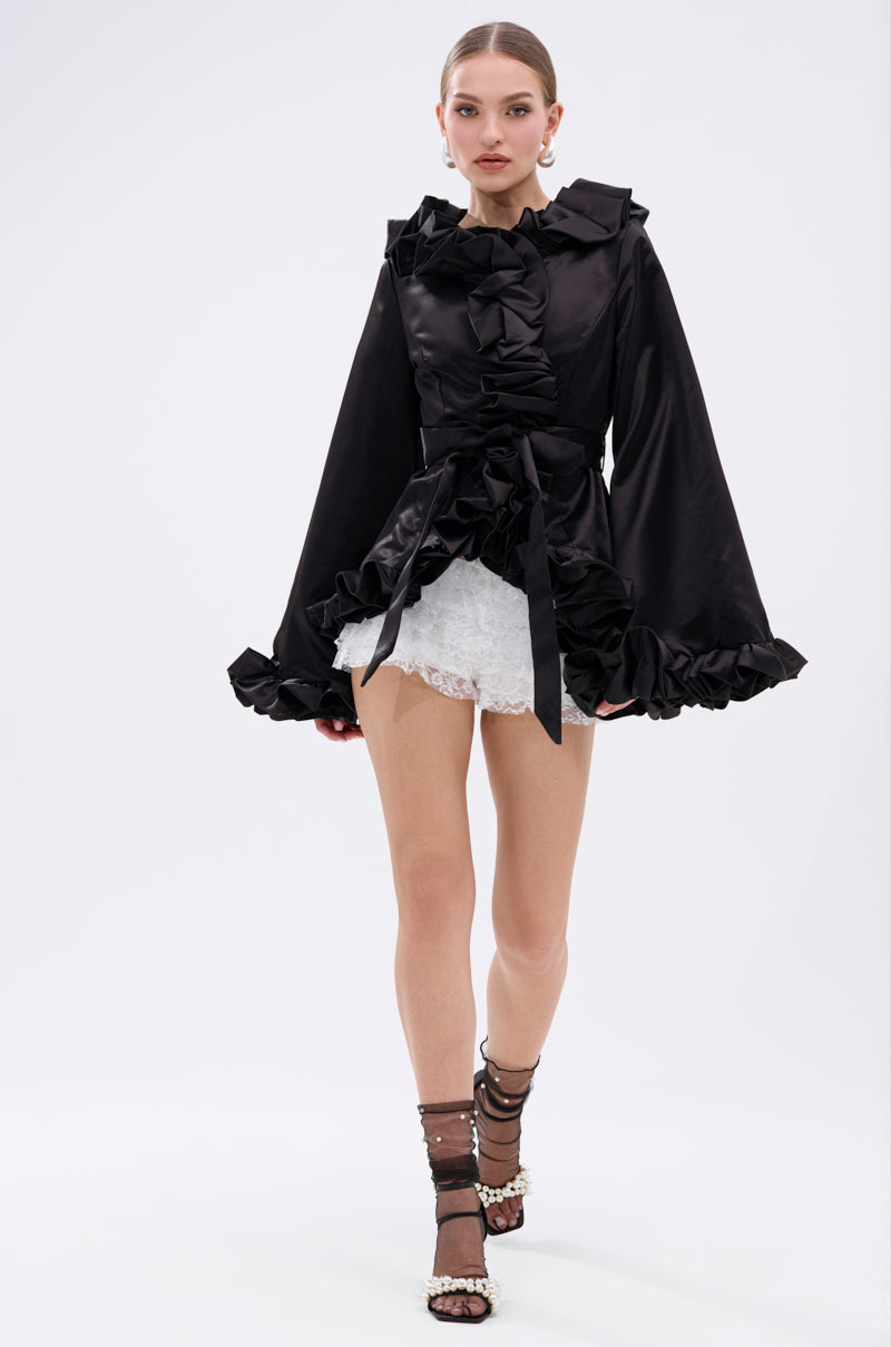 GARDEN PARTY WRAP BLAZER