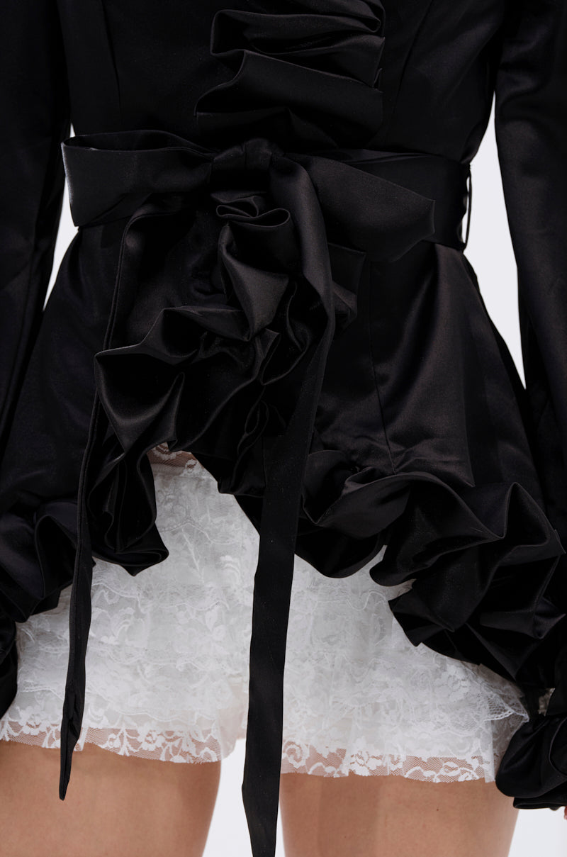 GARDEN PARTY WRAP BLAZER