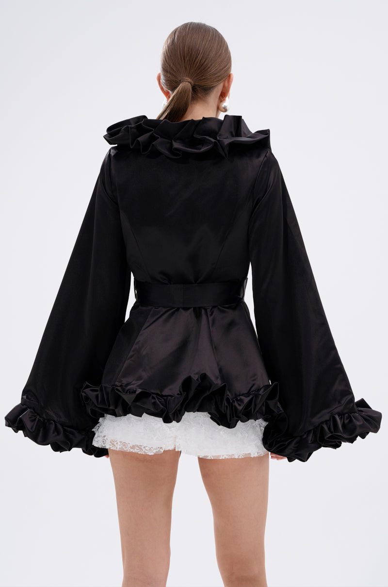 GARDEN PARTY WRAP BLAZER