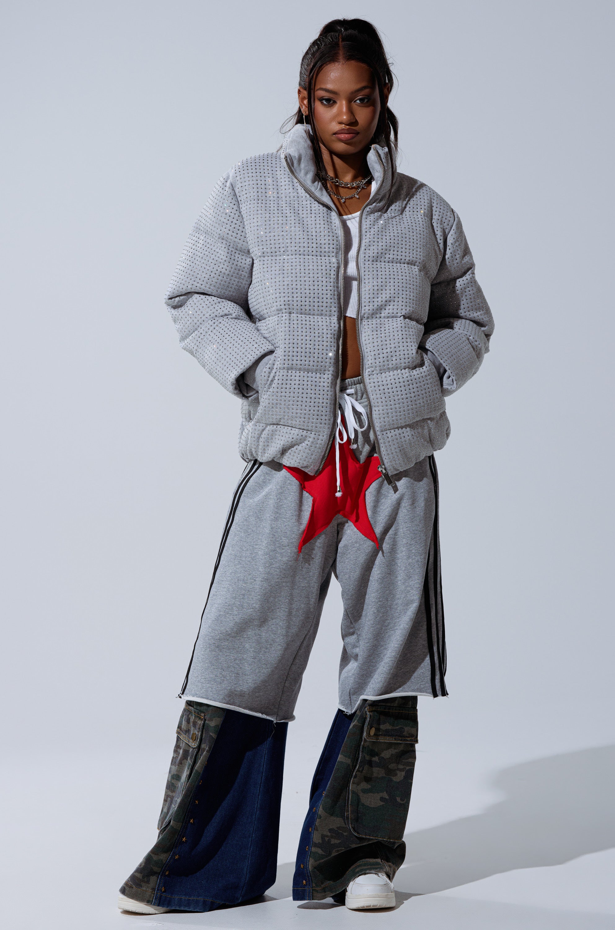 HOUDINI MID RHINESTONE PUFFER