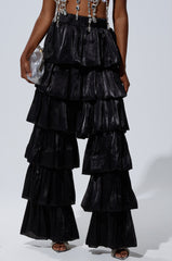 STAR OF THE NIGHT FLOUNCY PANT IN BLACK