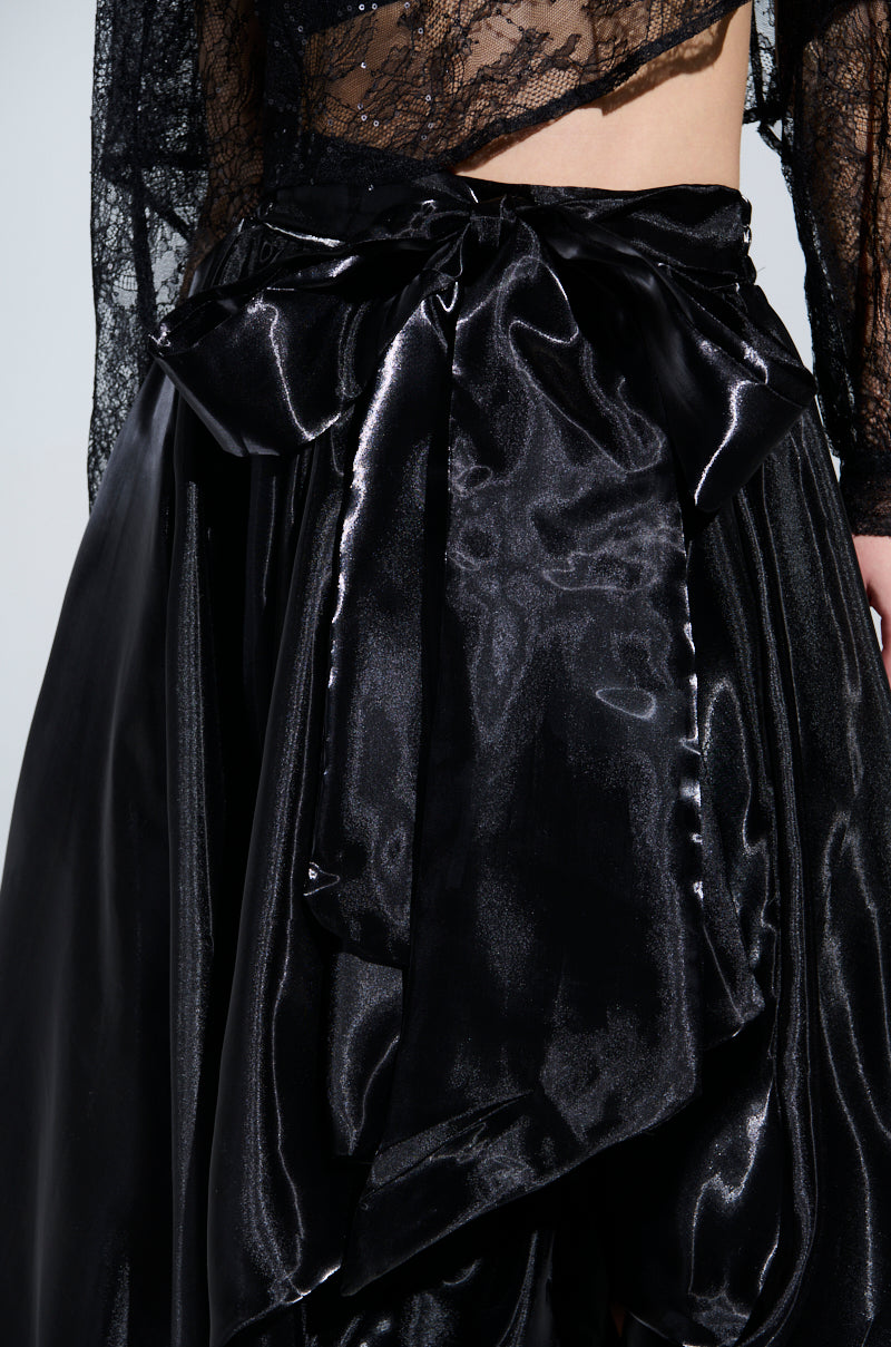 STILL WANT YOU HIGH LOW SKIRT IN BLACK