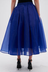 STAY CLOSE TO ME MIDI SKIRT IN BLUE