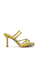 AZALEA WANG HUGHIE YELLOW SNAKE SANDAL