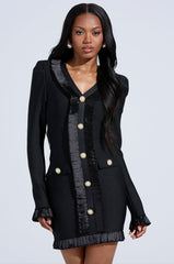 SAKURA BANDAGE RUFFLE MINI DRESS