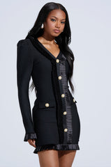 SAKURA BANDAGE RUFFLE MINI DRESS