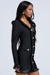 SAKURA BANDAGE RUFFLE MINI DRESS