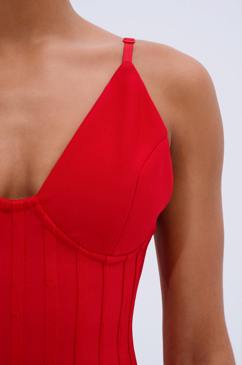 FELT CUTE RUFFLE BANDAGE MINI DRESS