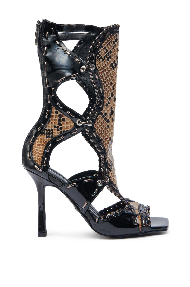 AZALEA WANG INDRANI BLACK GLADIATOR SANDAL