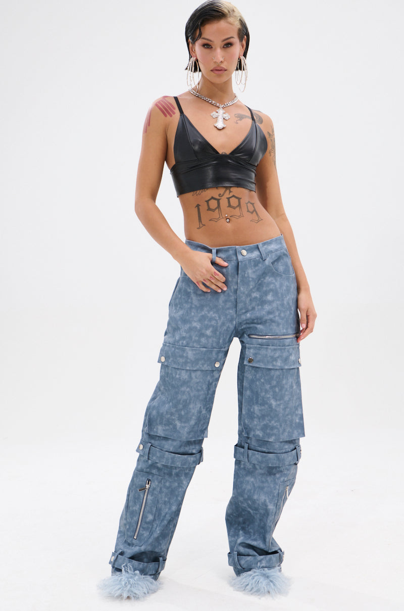 ALL AROUND THE CITY PU TROUSER