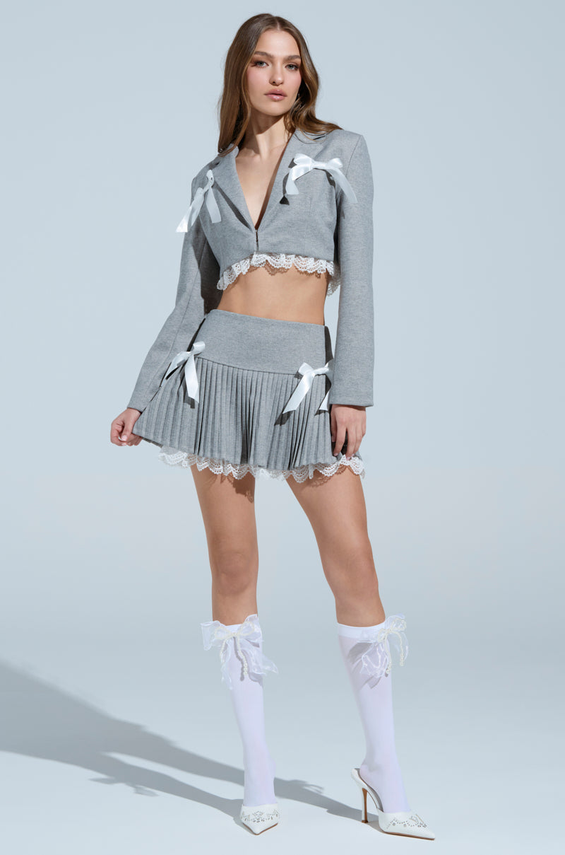 MARLEY LACE TRIM MINI SKIRT