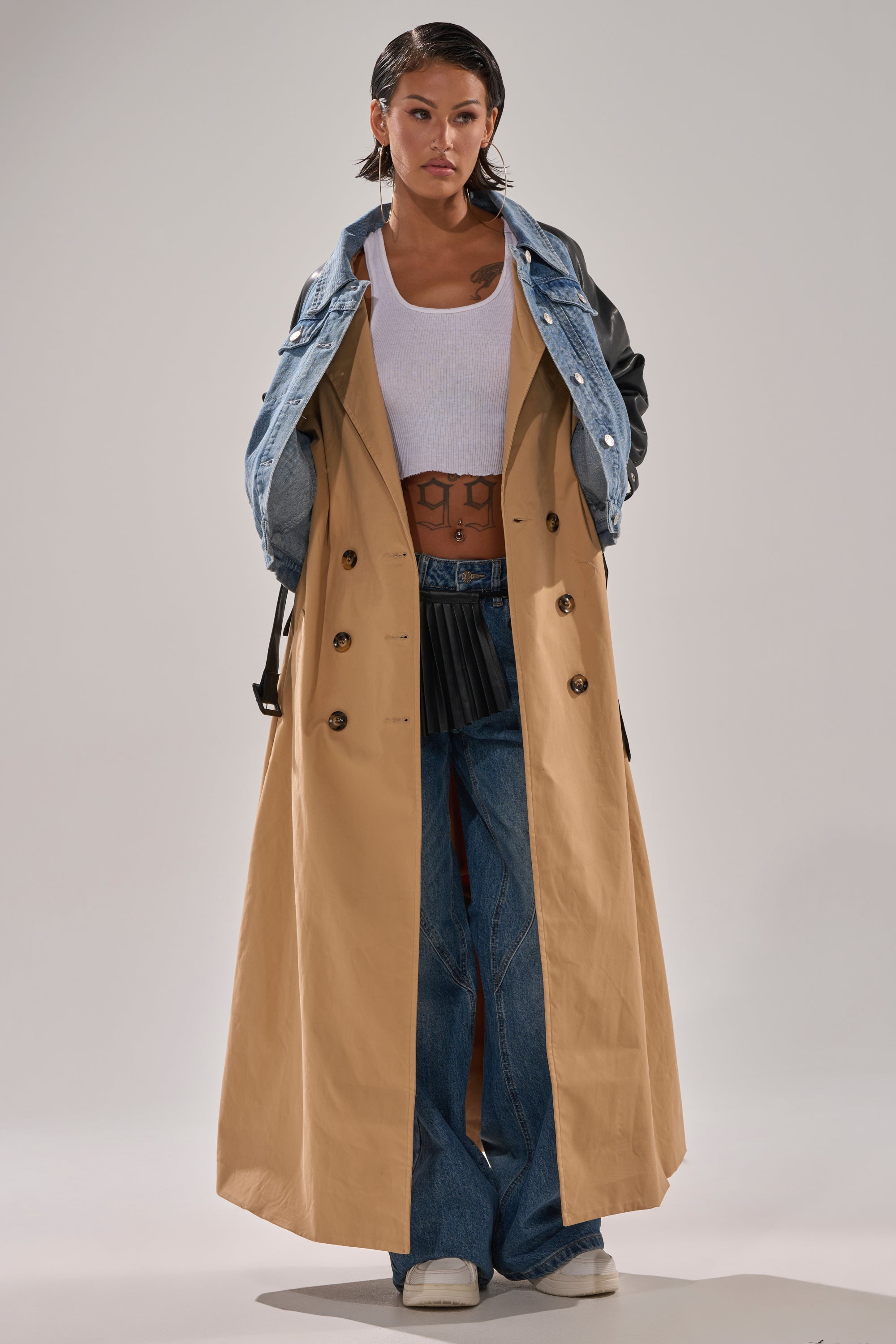 CITY SLICKER MIXED MEDIA TRENCH