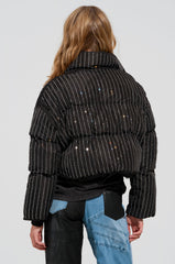 COME THIS WAY EMBELLISHED PUFFER COAT