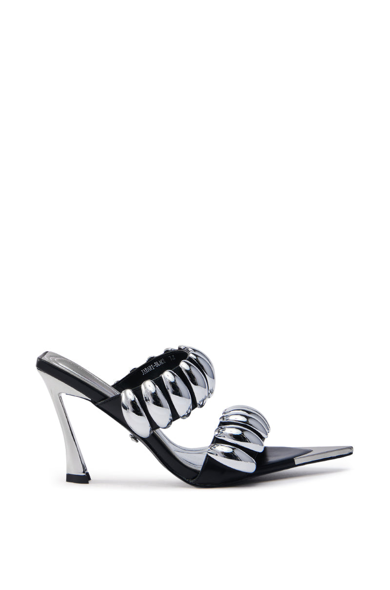 AZALEA WANG JABARI BLACK STILETTO SANDAL