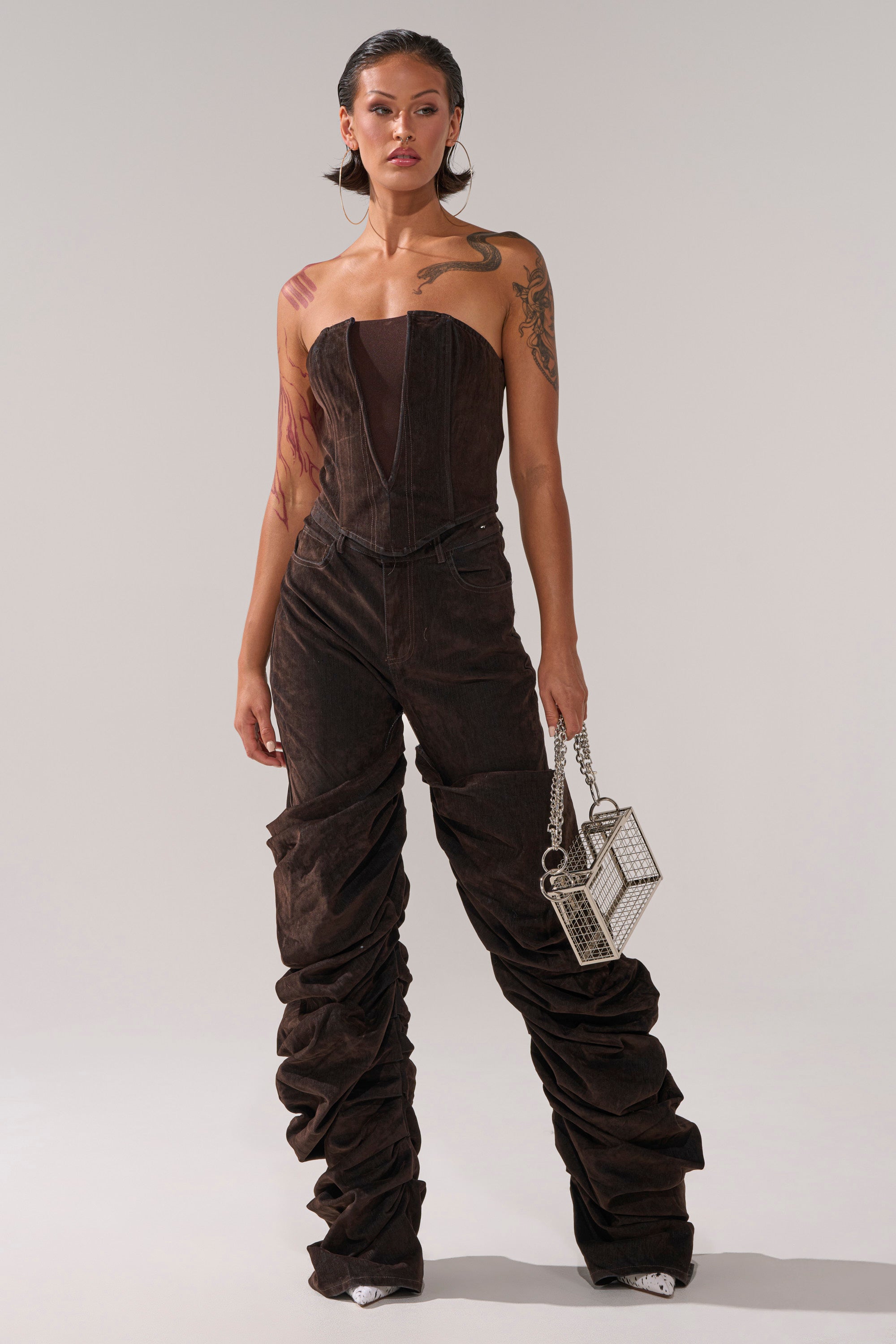 OH BABY VELVET DENIM PANT