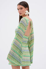 SUMMER TIME FINE PRINTED MINI DRESS